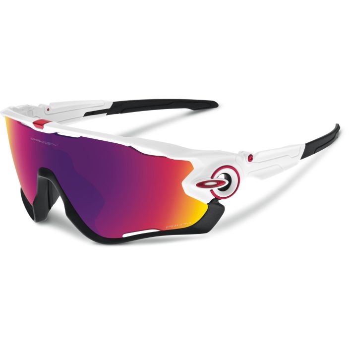 Oakley Jawbreaker Polished White/Black Prizm Road Etenkin kirimiesten suosima ajolasi! Oakley Jawbreaker on kehitetty