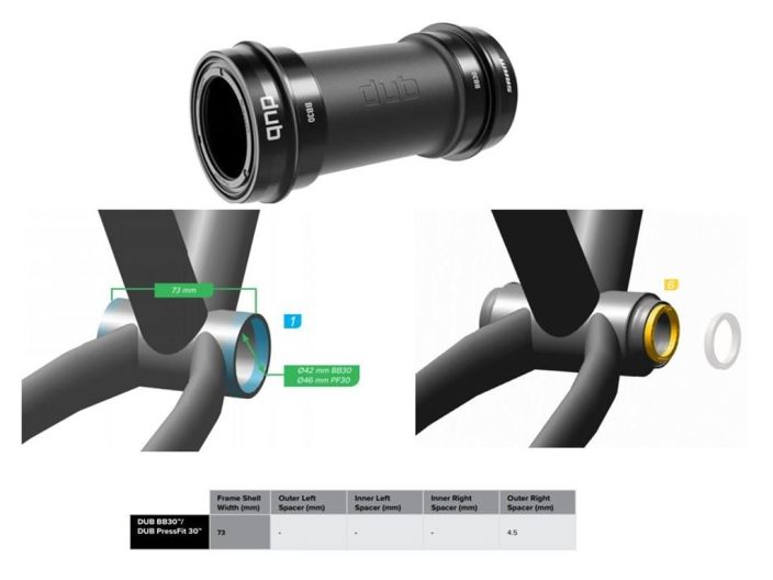 Sram Keskio DUB BB30 68/73mm Sram keskio DUB BB30 68/73mm.