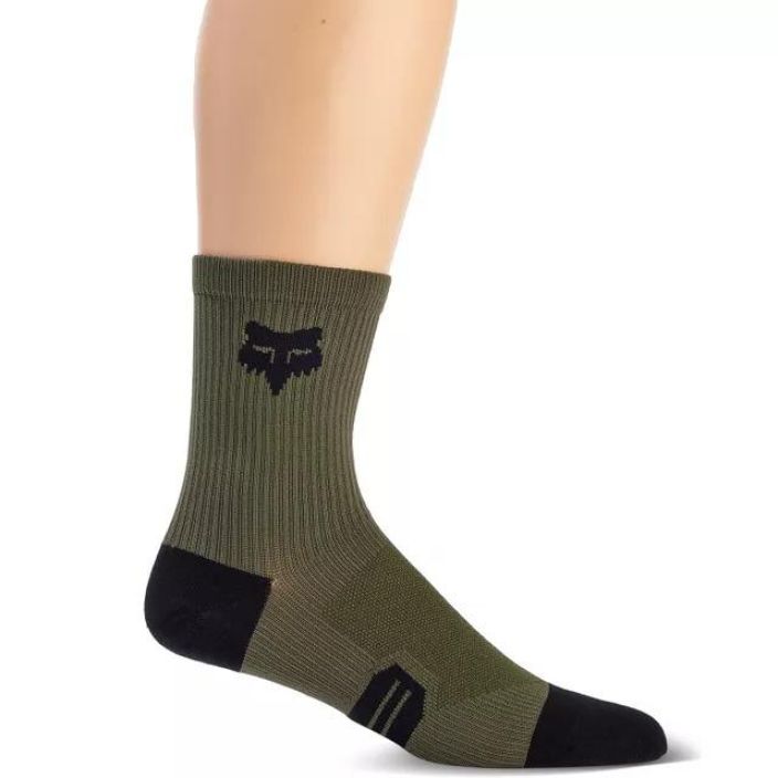 FOX Ranger Sukat 6&quot; Treat your feet With their simple go-to aesthetic and iconic Fox look, our 6&quot; Ranger Socks get the