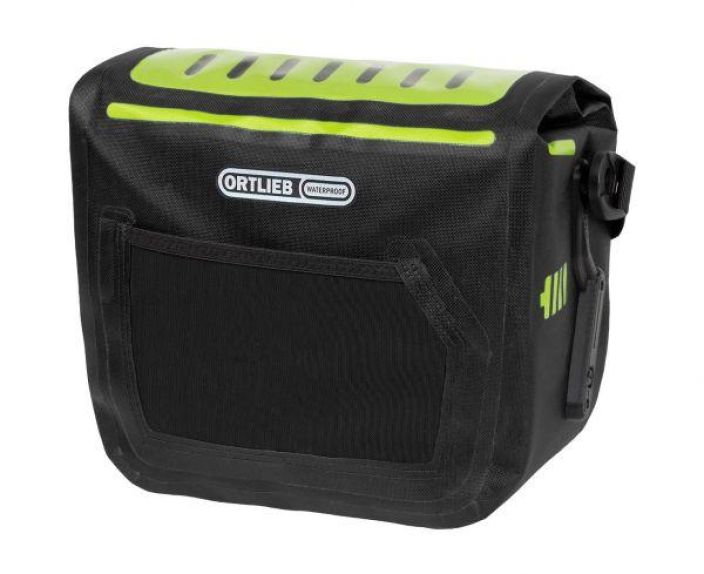 Ortlieb E-Glow Tankolaukku Sahkopyoriin A handlebar bag that was specially designed to meet the needs of e-bikers, the