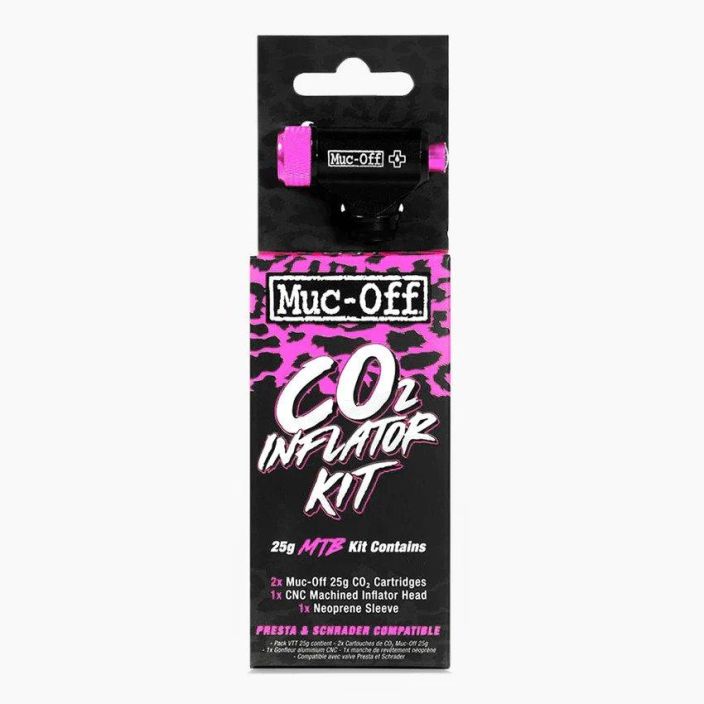 MUC-OFF CO2 Saadin+Patruunat Inflator Kit MTB 25g