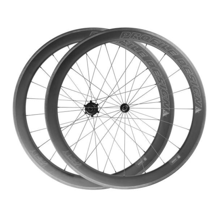 Profile Design 1 Fifty Full Carbon Clincher - Nopea kiekkosetti maantielle ja triathloniin - 50mm korkea hiilikuituvanne -