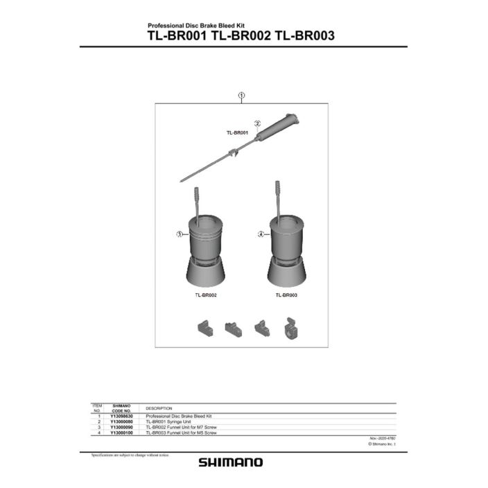 SHIMANO ILMAUSSARJA PROFESSIONAL TL-BR001/2/2