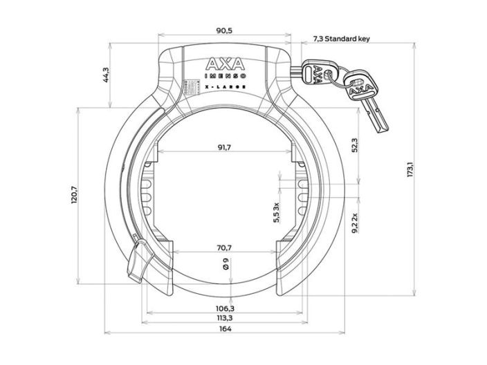 AXA IMENSO X-LARGE RING LOCK