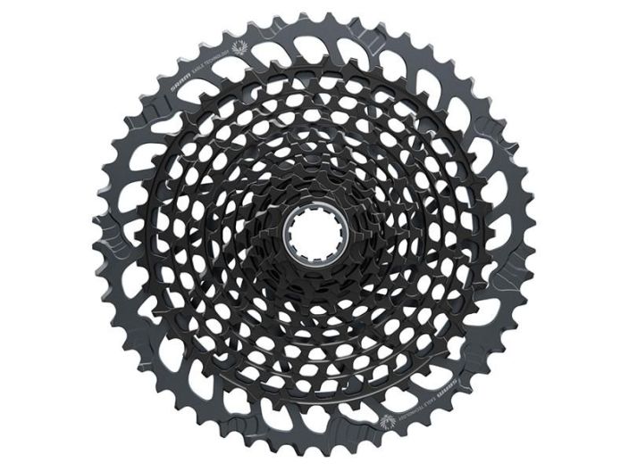 Sram Pakka X01 XG-1295 10-52h 12v Musta Sram XG-1275 10-50T pakka. Eagle 12v vaihteistolle ja Sram xd vapaarattaalle.