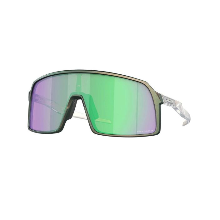 Oakley Sutro Matte Silver Green Colorshift Prizm Road Jade