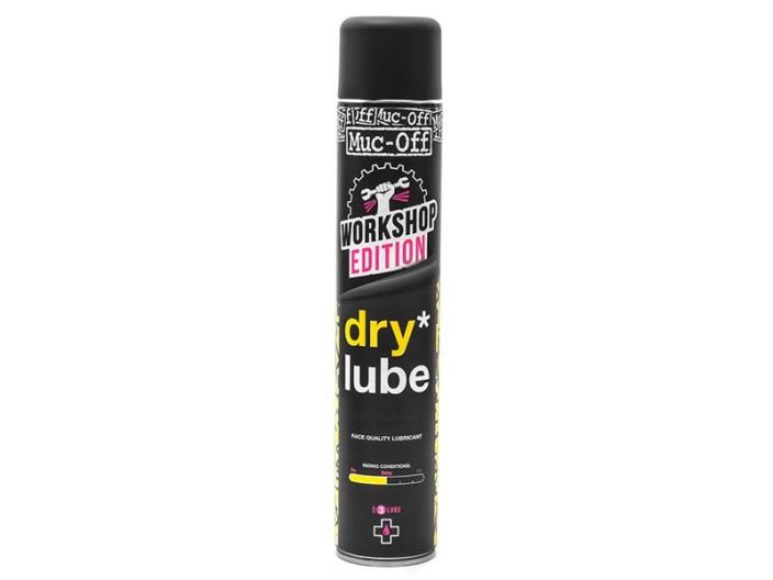 MUC-OFF Dry Lube 750ML MUC-OFF Dry Lube on riittoisassa 750ml painepullossa oleva PTFE pohjainen ketjuoljy joka vahentaa