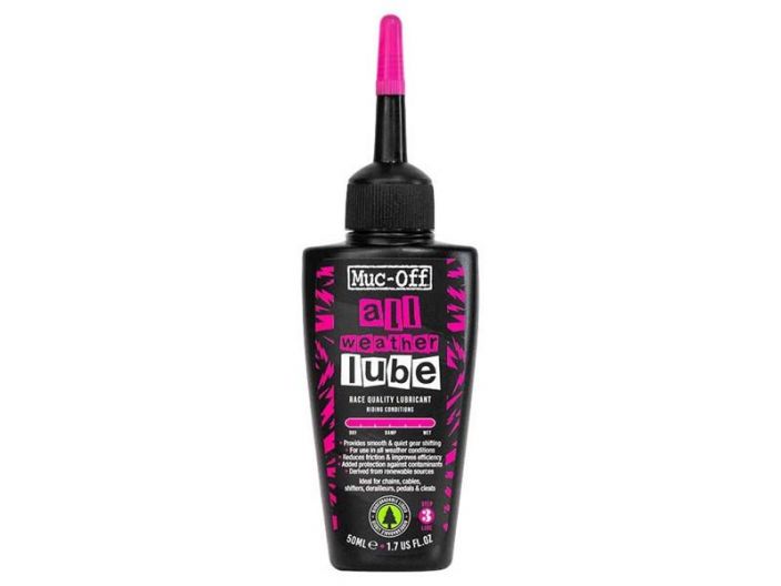 MUC-OFF All Weather Lube 50ml The Muc-Off All-Weather Chain Lube is a high-performance synthetic lubricant. The unique