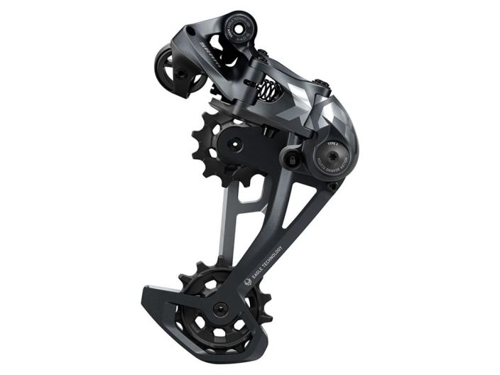 Sram Takavaihtaja X01 Eagle 12V 52T Stram X01 Eagle takavaihtaja pitkalla hakilla. Max 52T, 12-vaihteinen. Vari: Lunar Grey