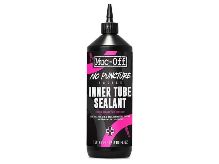 MUC-OFF No Puncture Hassle Inner Tube Sealant 1L Helppokayttoinen superkevyt litku MUC-OFFilta, joka paikkaa jopa 4mm