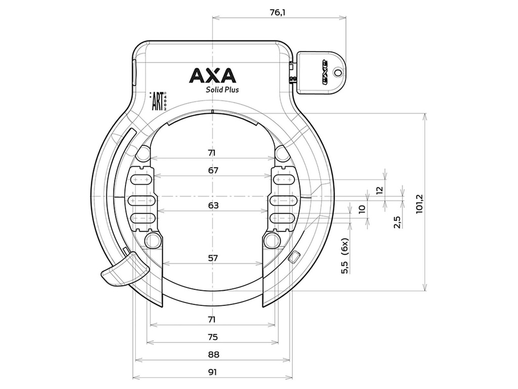 AXA Solid Plus Runkolukko