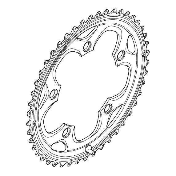 Shimano FC-CX50 110mm 46t 10v Eturatas