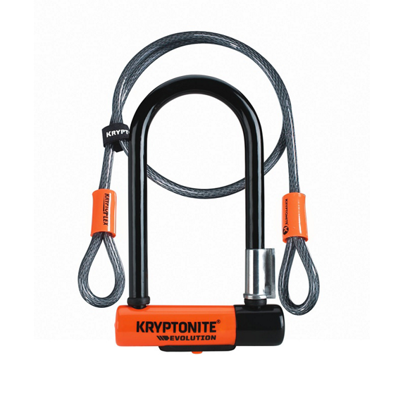 Kryptonite Evolution Mini-7 U-lukko + Lisävaijeri