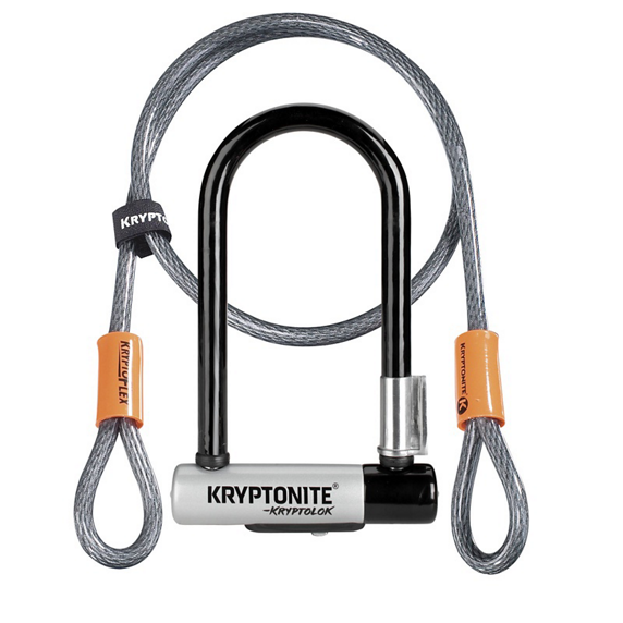 Kryptonite Mini-7 U-lukko + Lisävaijeri