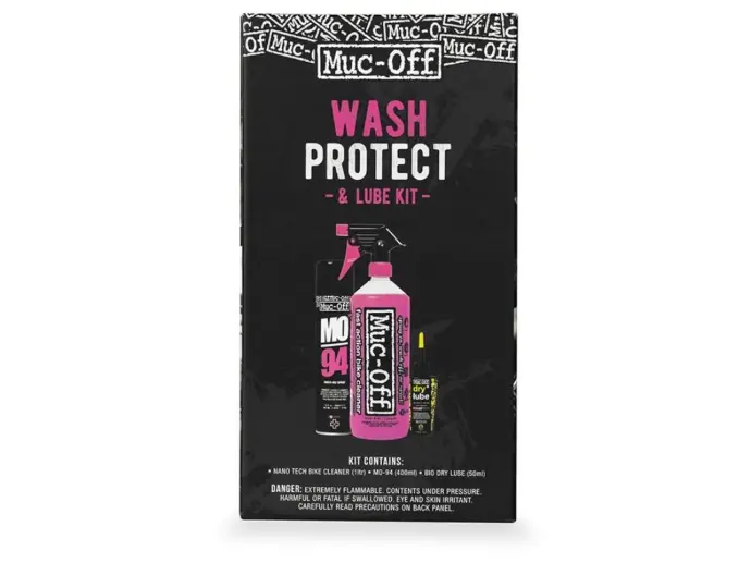 Muc-Off Wash, Protect and Drylube Kit Pyöränhoitokitti