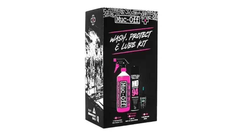 Muc-Off Wash, Protect and Wetlube Kit Pyöränhoitokitti