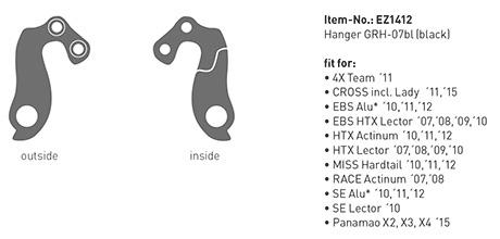 Ghost EZ1412 Takavaihtajan Korvake