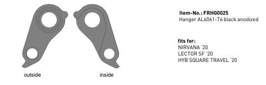 Haibike / Ghost HT 21/22 Takavaihtajan Korvake