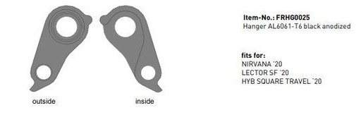 [FRHG0025] Haibike / Ghost HT 21/22 Takavaihtajan Korvake