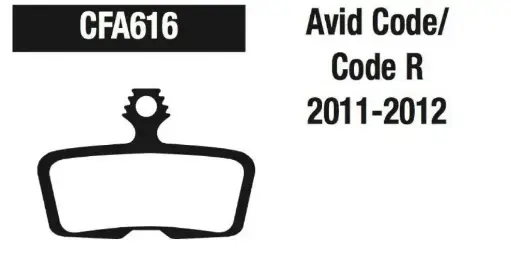 [CFA616] EBC 616 AVID Elixir 11/12 Vihreä Levyjarrupalat