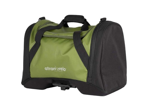 [1808-40-70] Atran Velo Pulse Duffle Bag Musta/Vihreä AVS Kassi