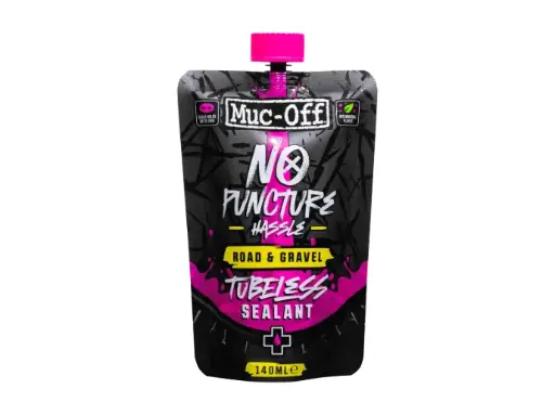 [21040] Muc-Off No Puncture Hassle Road & Gravel Sealant Pouch 140ml Tubeless litku